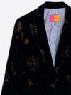 VILAGALLO ZODIAC VELVET JACKET - HEATHER NAVY