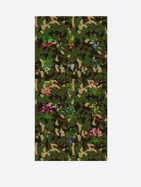 VILAGALLO GARDEN CAMO SCARF - OLIVE