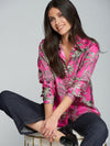 VILAGALLO IRINA SELVA SILK SHIRT - PINK