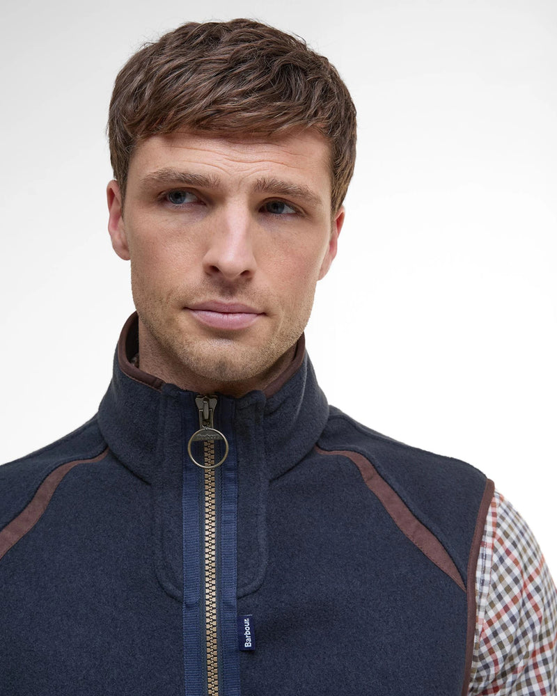BARBOUR LANGDALE FLEECE MEN'S GILET - NAVY