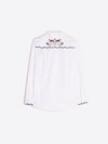 VILAGALLO MAFALDA SHIRT EMB WHITE TWILL