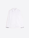 VILAGALLO MAFALDA SHIRT EMB WHITE TWILL