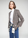 VILAGALLO HEATHER JACKET EMB HOUNDSTOOTH KNIT