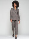 VILAGALLO CAROLE HOUNDSTOOTH KNIT PANTS