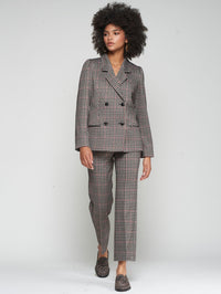VILAGALLO CAROLE HOUNDSTOOTH KNIT PANTS