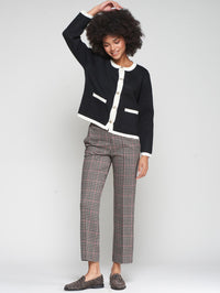 VILAGALLO CAROLE HOUNDSTOOTH KNIT PANTS