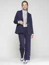 VILAGALLO NAVY BLUE JACKET WITH 2 OPENINGS STRUCTURE