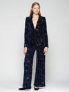 VILAGALLO HELEN VELVET JACKET FLOWER SEQUINS