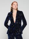VILAGALLO HELEN VELVET JACKET FLOWER SEQUINS