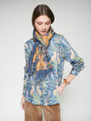 VILAGALLO LEOPARDS AND PALM TREES SCARF