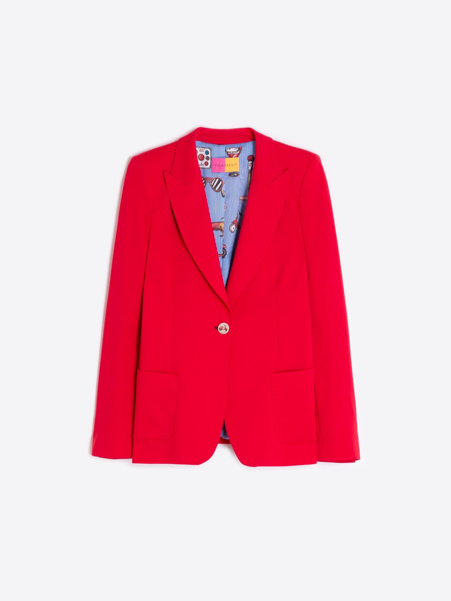 VILAGALLO HILLARY PUNTO ROMA JACKET - RED