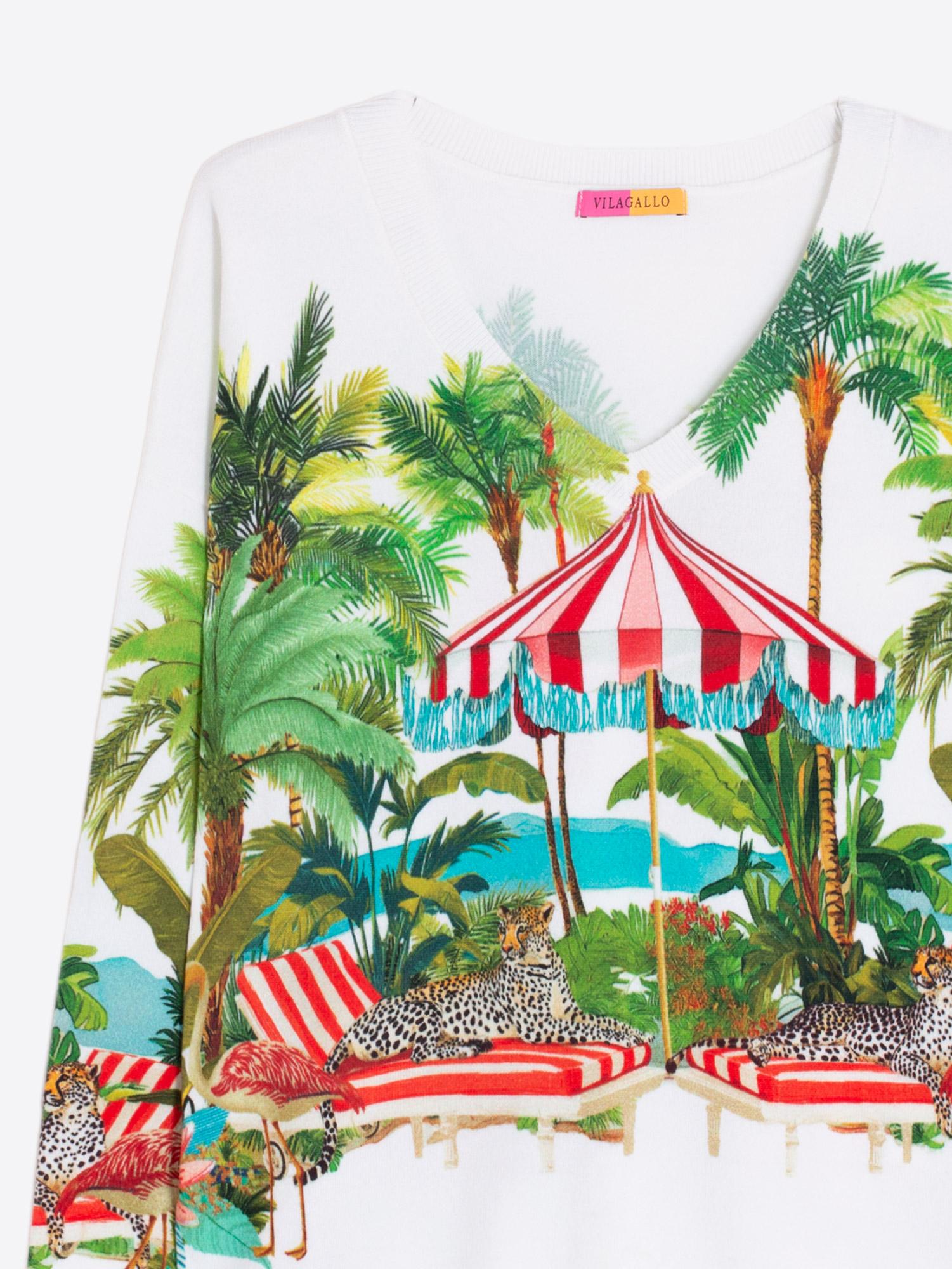 VILAGALLO PUNTO ESTAMPADO DOLCE FARNIENTE SWEATER