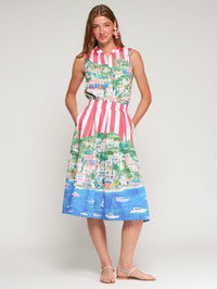 VILAGALLO OLIMPIA PUERTO BANUS RY ALG PRINT SKIRT