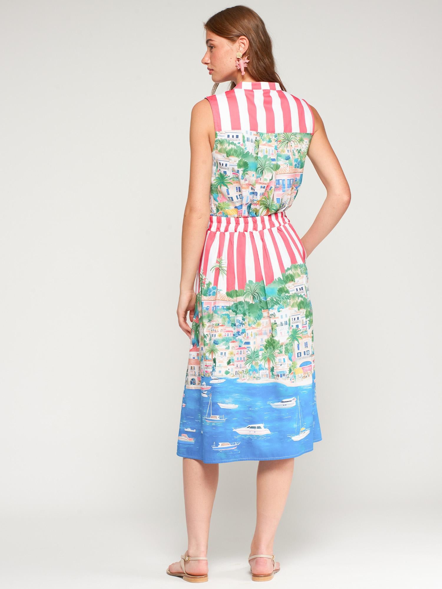 VILAGALLO OLIMPIA PUERTO BANUS RY ALG PRINT SKIRT
