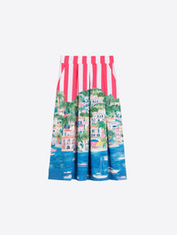 VILAGALLO OLIMPIA PUERTO BANUS RY ALG PRINT SKIRT
