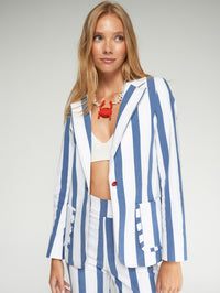 VILAGALLO IRINA RAYA ELASTICA JACKET - BLUE
