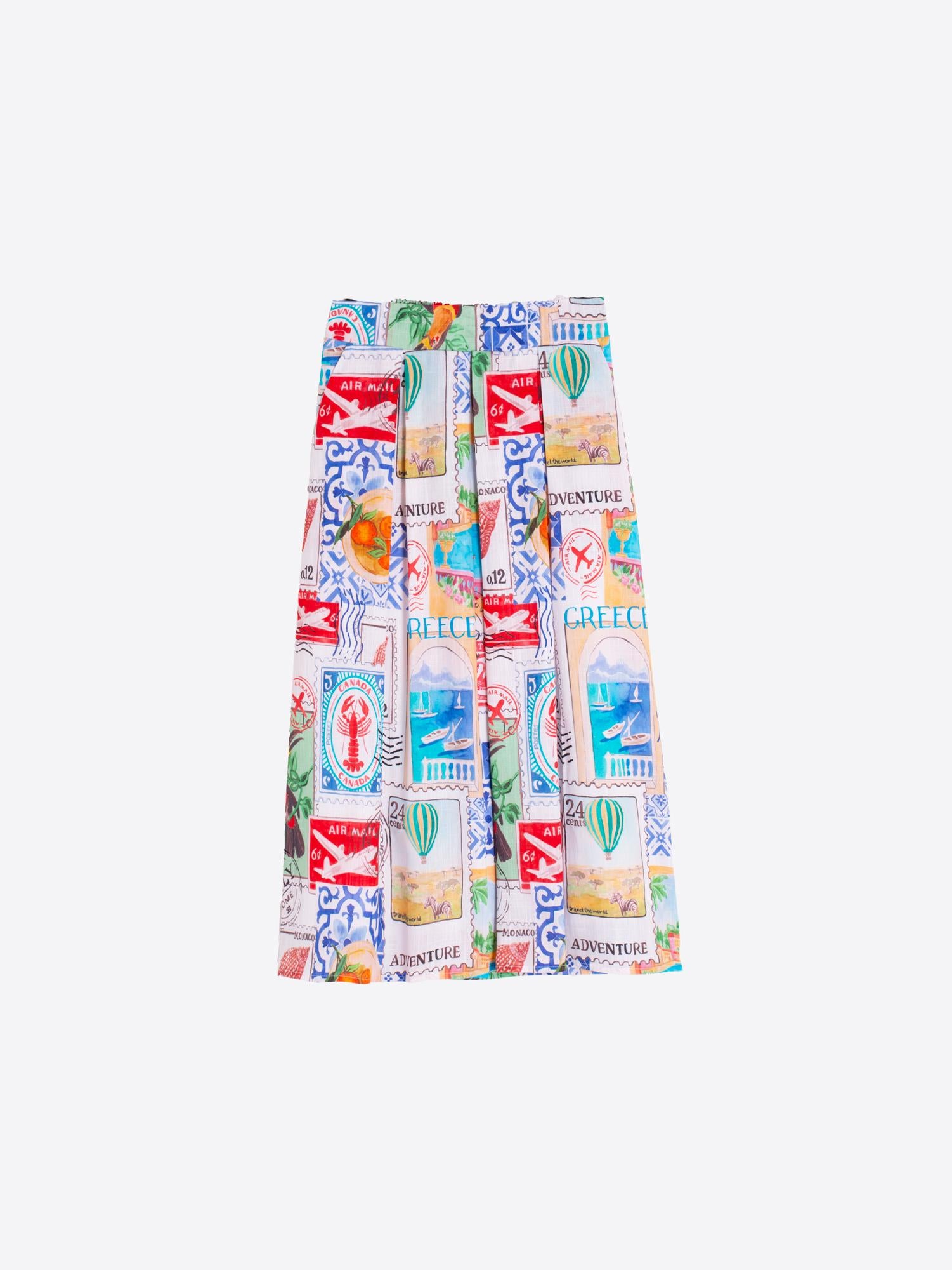 VILAGALLO OLIMPIA SELLOS VIAJES SKIRT