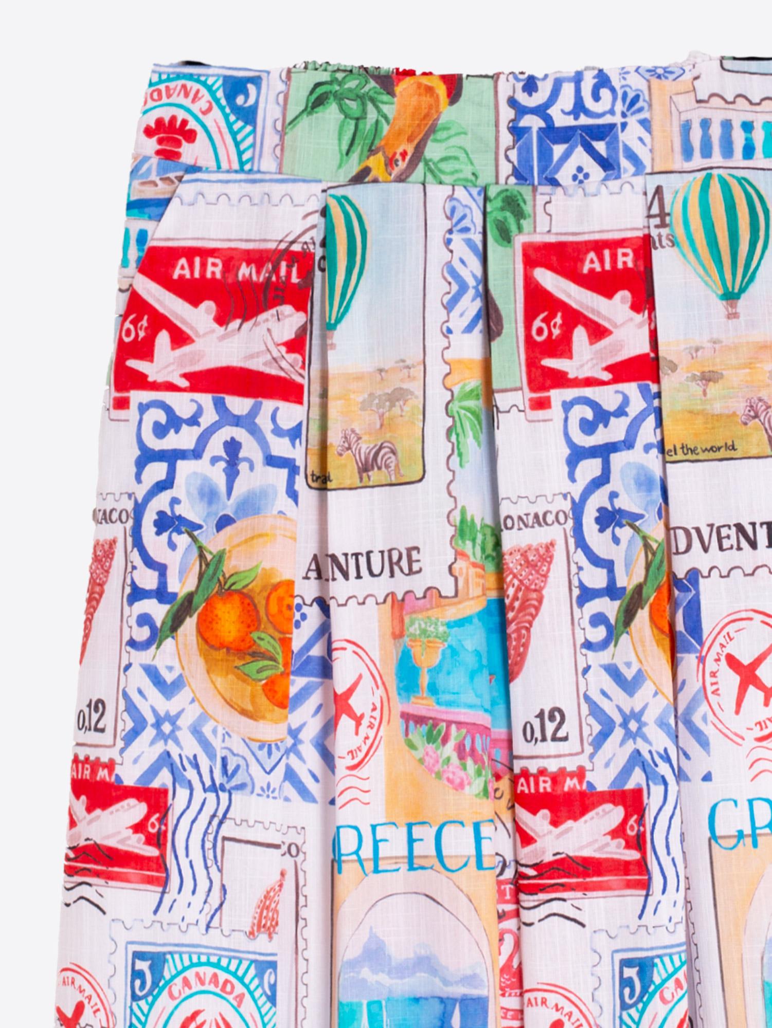 VILAGALLO OLIMPIA SELLOS VIAJES SKIRT