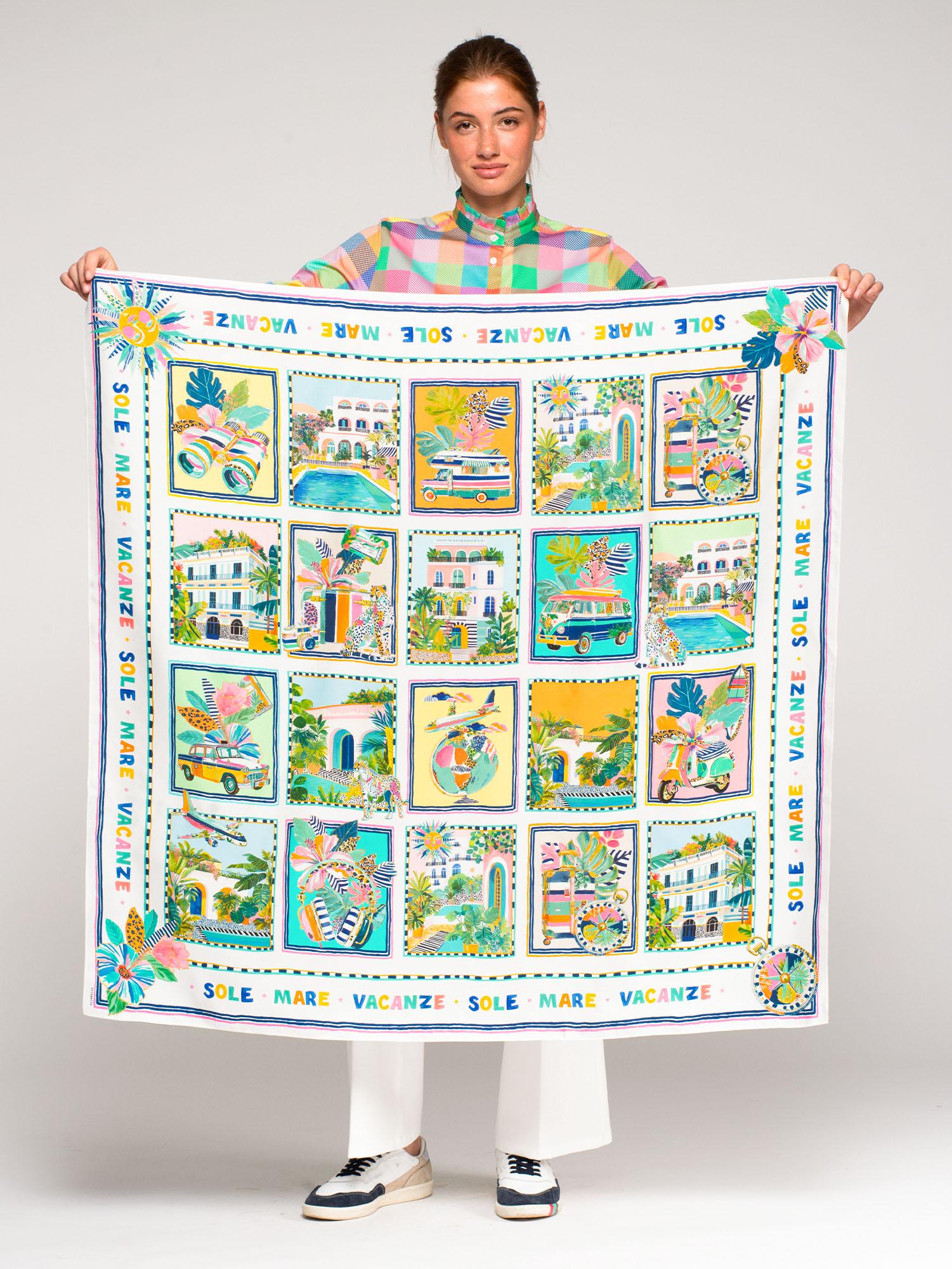 VILAGALLO SILK SOLE SCARF