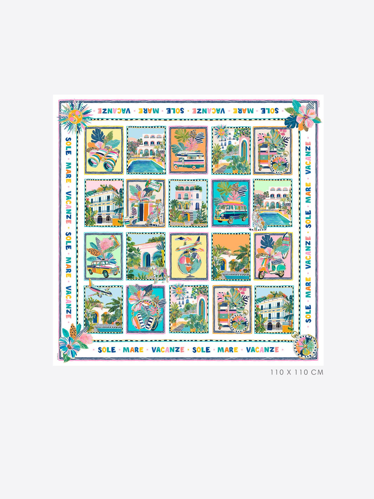 VILAGALLO SILK SOLE SCARF