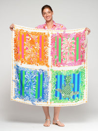 VILAGALLO SILK TROPICAL SCARF