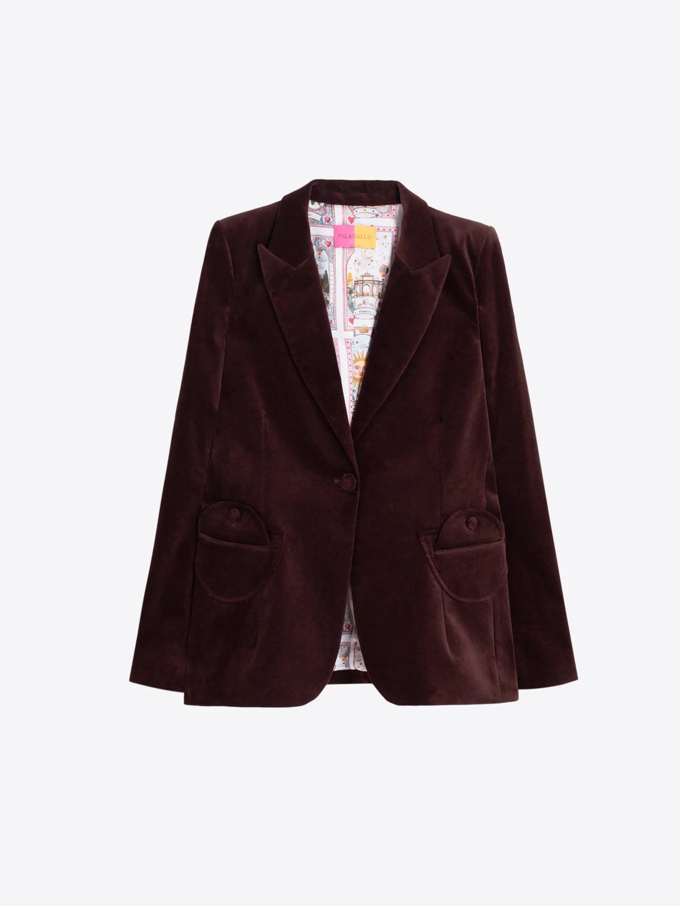 VILAGALLO ARI BROWN JACKET