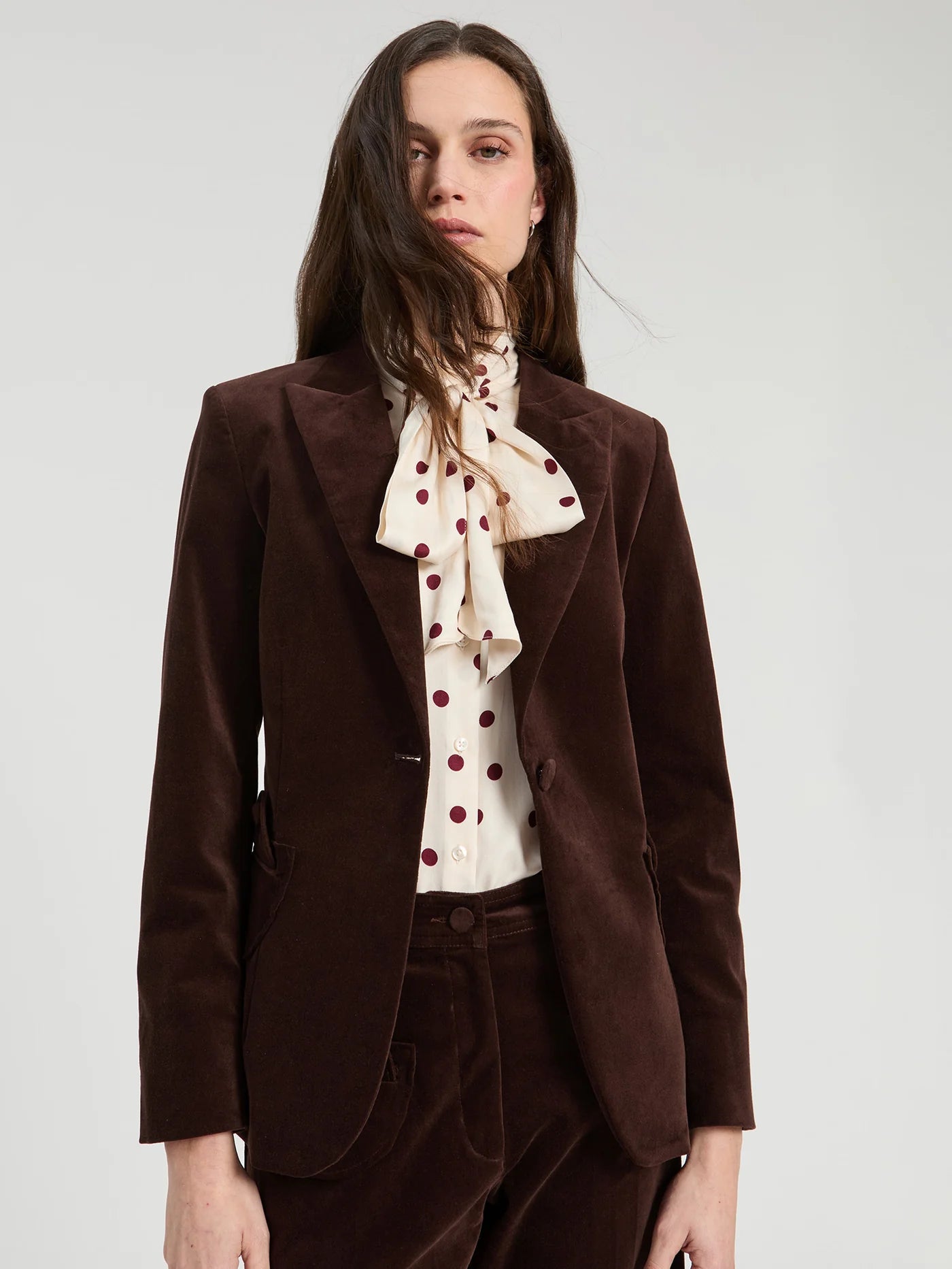 VILAGALLO ARI BROWN JACKET