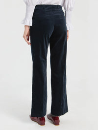 VILAGALLO MARTINA NAVY VELVET PANT