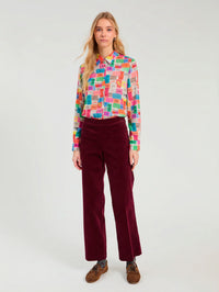 VILAGALLO MULTICOLOR TICKET PRINT SHIRT