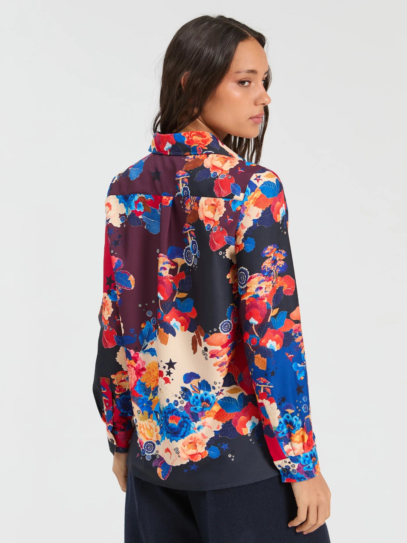VILAGALLO FLORAL AND MUSHROOM SHIRT