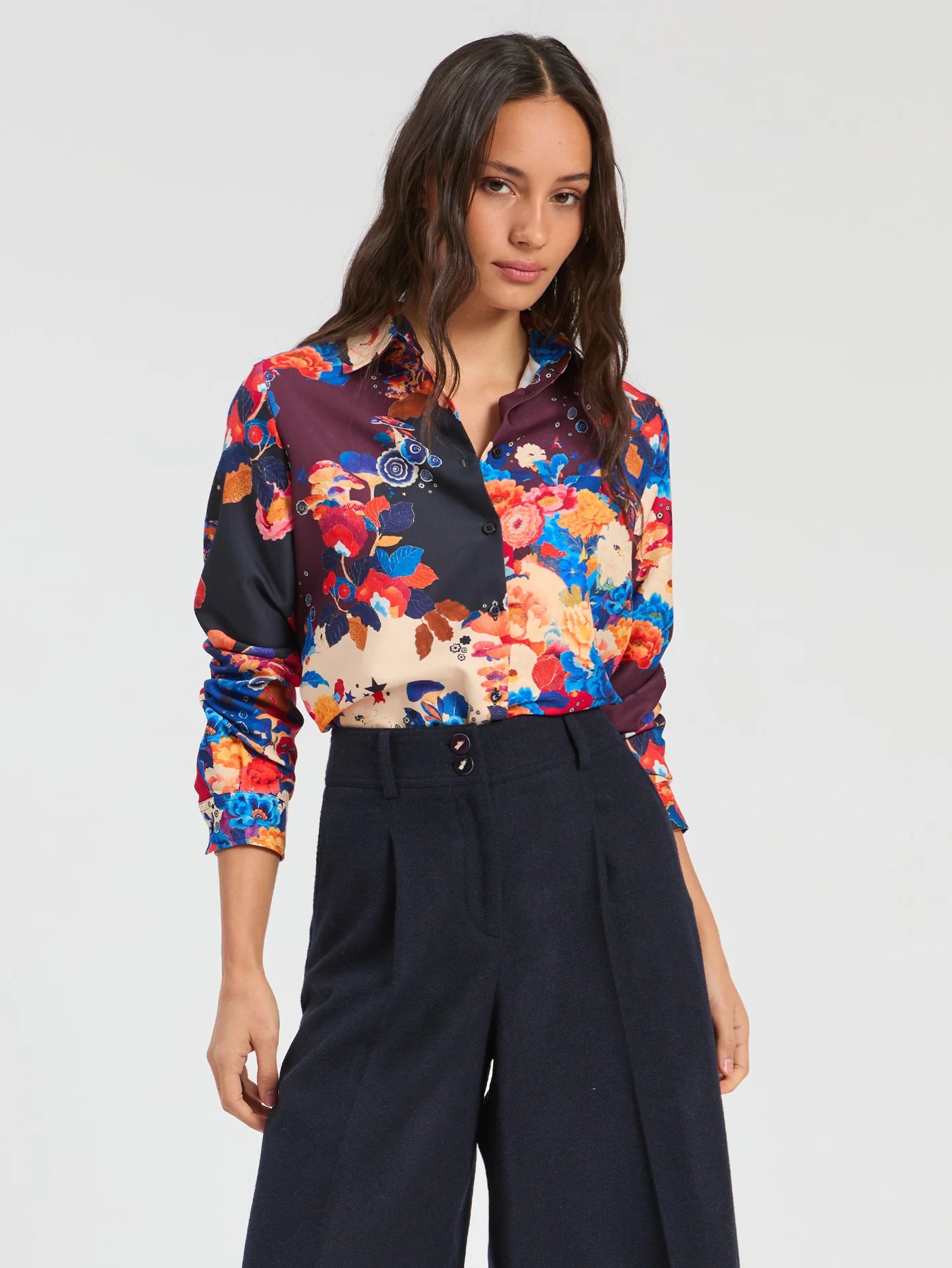 VILAGALLO FLORAL AND MUSHROOM SHIRT