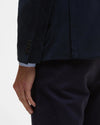 BARBOUR WALLINGTON CORD BLAZER - NAVY