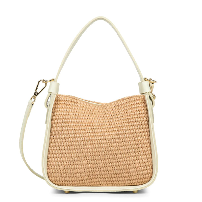 LANCASTER WOVEN HANDBAG - ECRU