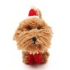 AMICA FELT - CHRISTMAS COCKAPOO IN HAT & SCARF