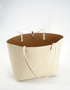 REMI/REID DEPARTURE REVERSIBLE TOTE BAG - CREAM/TAUPE