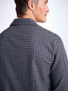 DEREK ROSE MEN'S CLASSIC FIT PAJAMA SET - BRAEMAR 32 BRUSHED COTTON NAVY