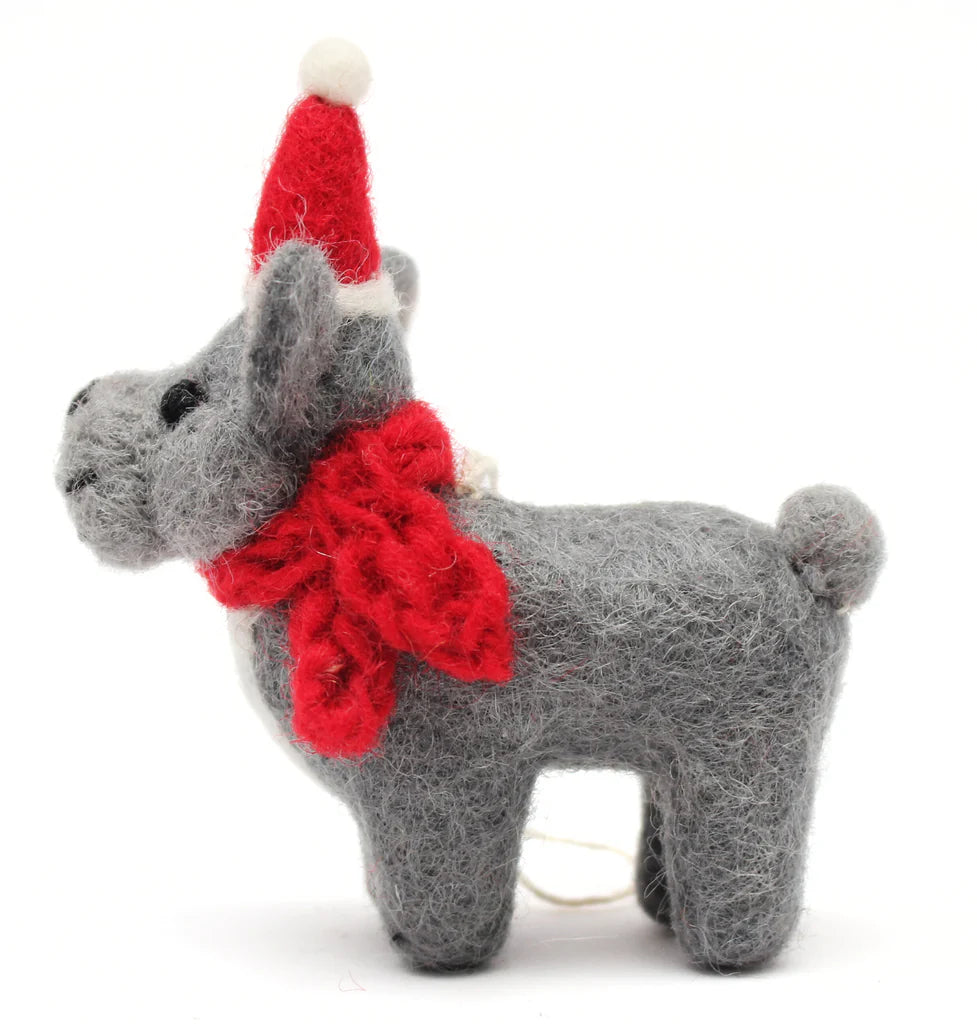 AMICA FELT - FRENCH BULL DOG WITH HAT & SCARF