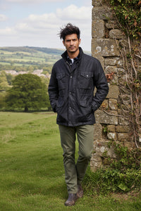 BARBOUR SAPPER MEN'S WAX JACKET - BLACK