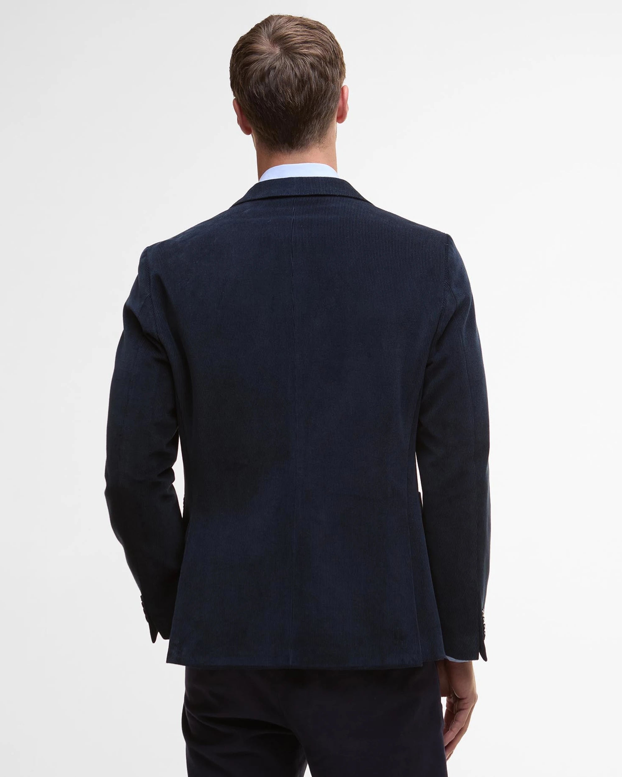 BARBOUR WALLINGTON CORD BLAZER - NAVY