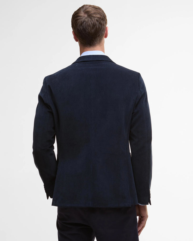 BARBOUR WALLINGTON CORD BLAZER - NAVY