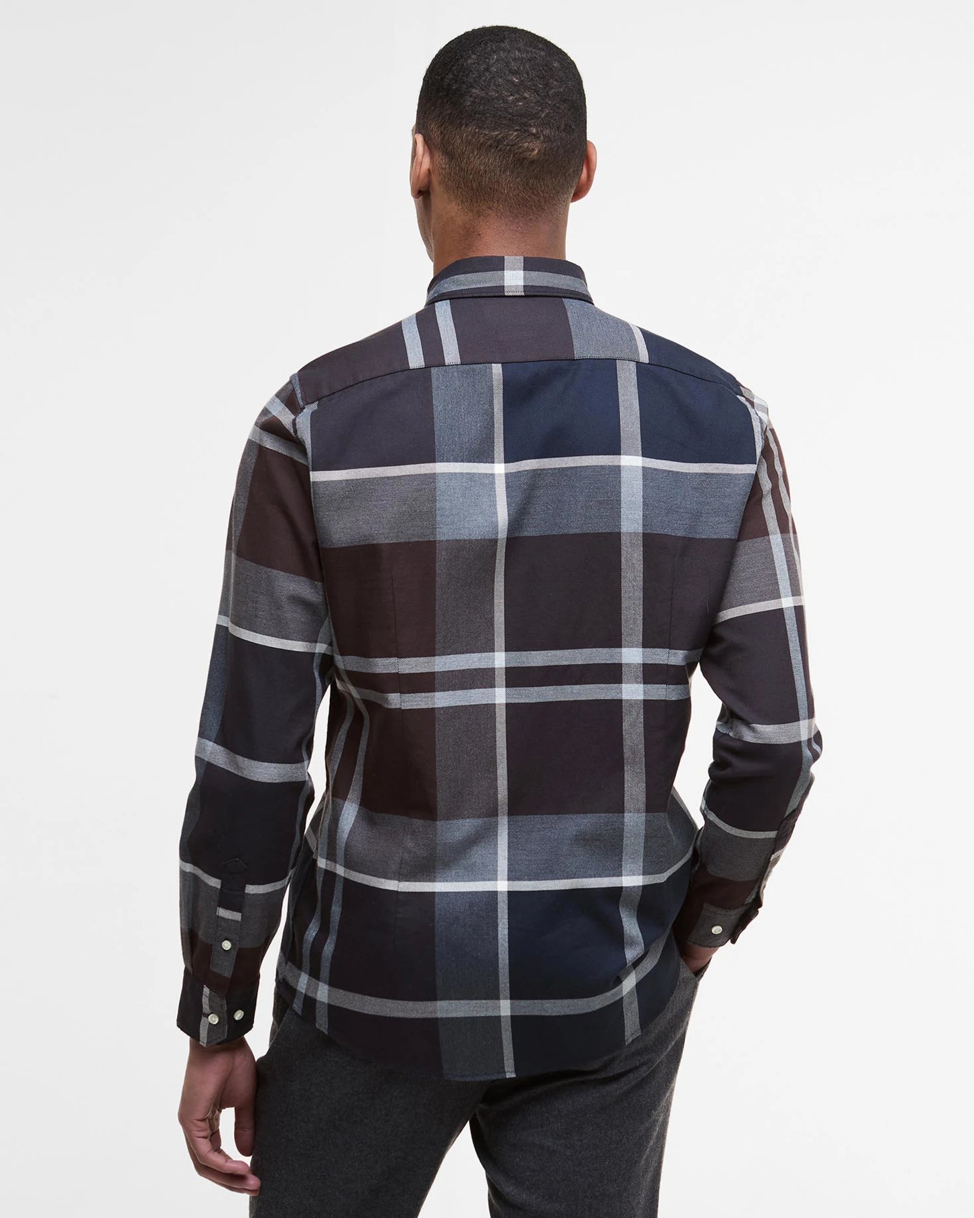 BARBOUR DUNOON TAILORED MEN'S SHIRT - MIDNIGHT OAK TARTAN