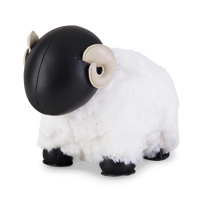 ZÜNY BOOKEND - BLACK & WHITE BIGHORN SHEEP