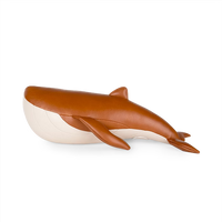 ZÜNY BOOKEND - TAN/WHEAT WHALE 'WAVE'