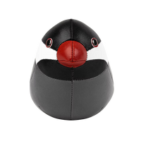 ZÜNY PAPERWEIGHT - GREY/BLACK JAVA SPARROW