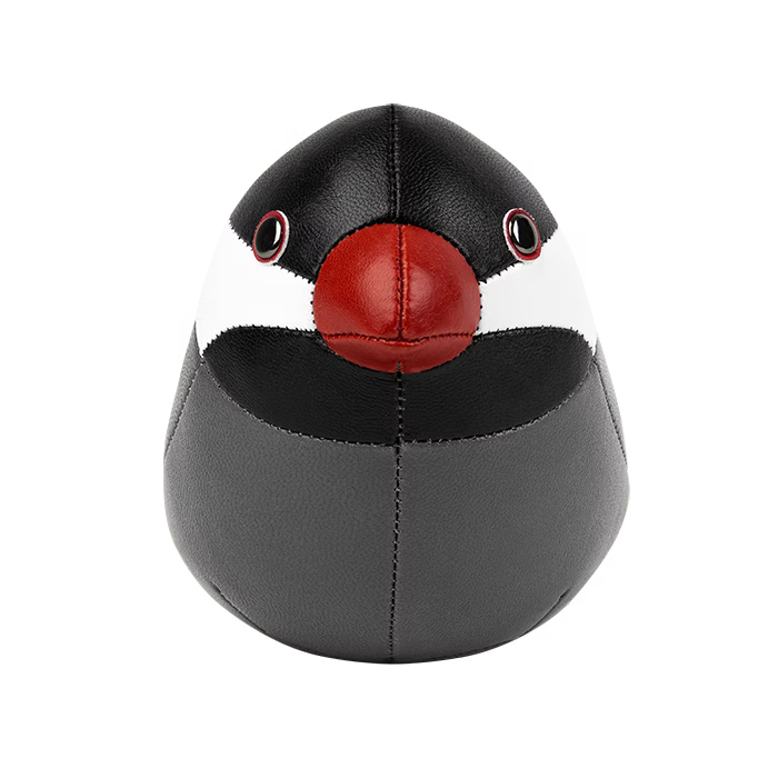 ZÜNY PAPERWEIGHT - GREY/BLACK JAVA SPARROW