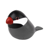 ZÜNY PAPERWEIGHT - GREY/BLACK JAVA SPARROW