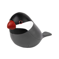 ZÜNY PAPERWEIGHT - GREY/BLACK JAVA SPARROW