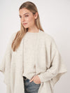REPEAT SPECKLED CASHMERE CAPE - SNOW