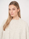 REPEAT SPECKLED CASHMERE CAPE - SNOW
