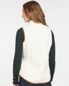 BARBOUR BURFORD WOMEN'S FLEECE VEST - WINTER PEARL/CLASSIC